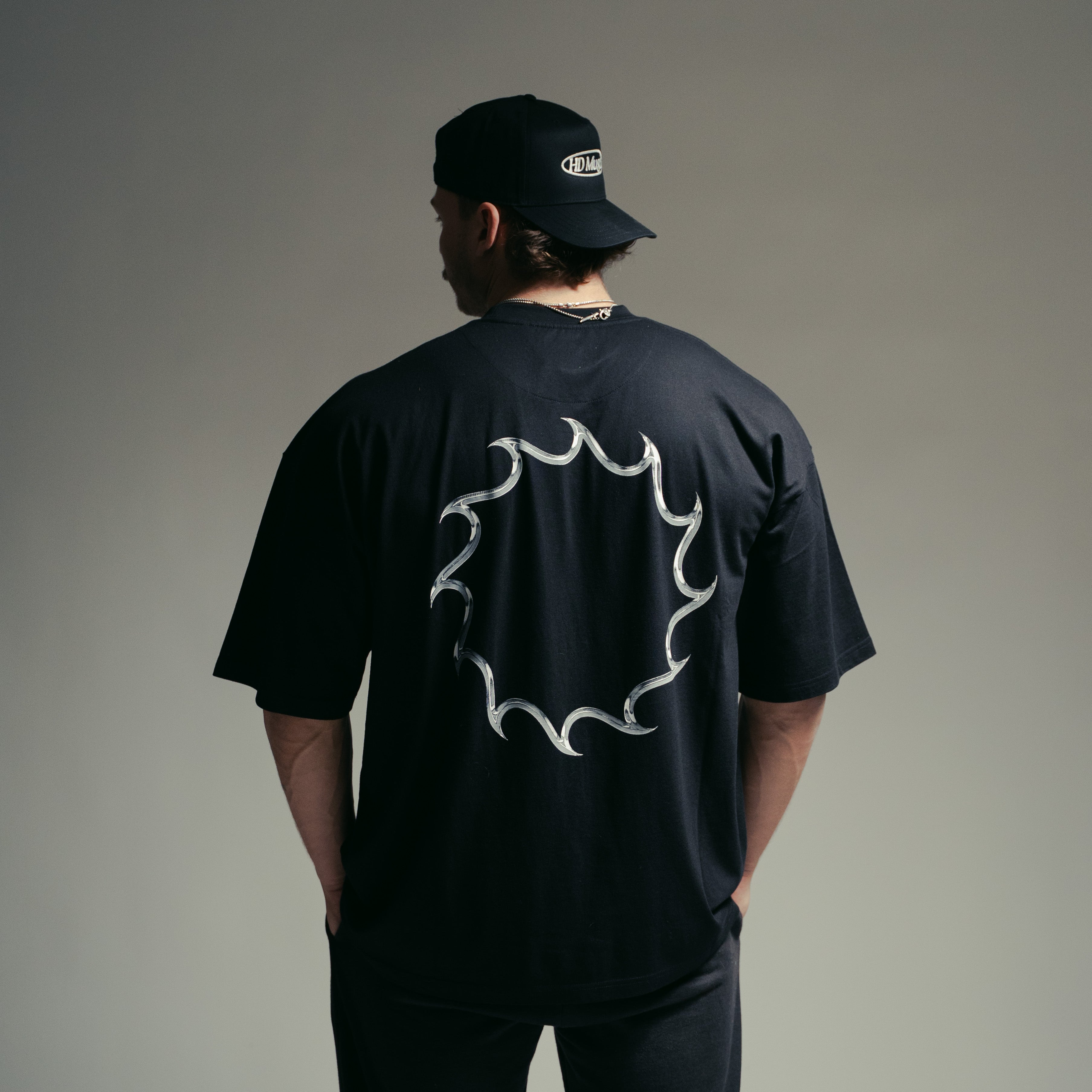 Chrome Script T-Shirt â€” Black Onyx