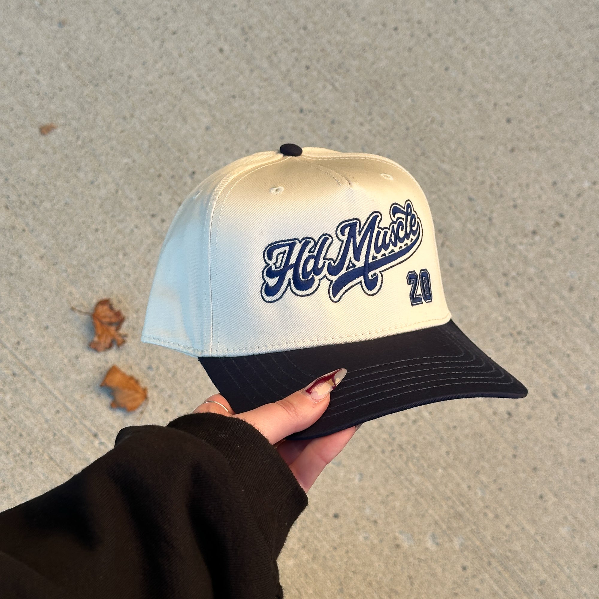 Varsity Hat â€” Navy + Cream